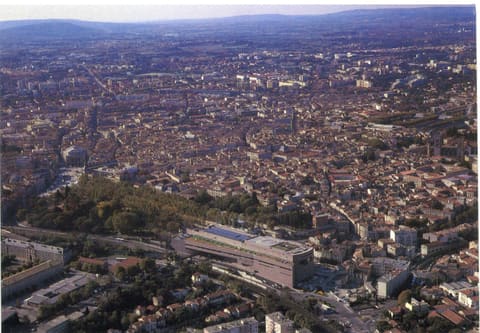 Vue aérienne du Corum