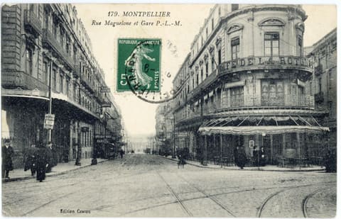 Rue Maguelone et Gare P.L.M