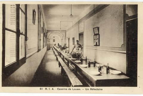81e R.I.A. Caserne de Lauwe, Un Réfectoire