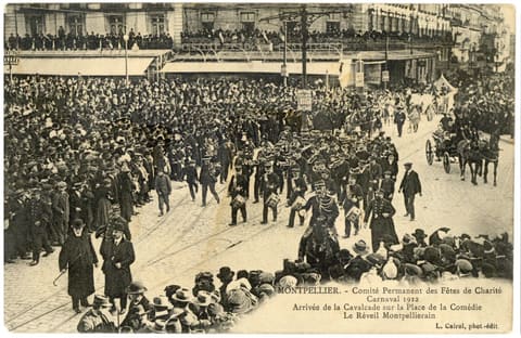 Comité Permanent des Fêtes de Charité Carnaval 1912 Le Réveil Montpellierain