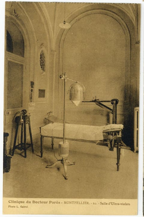 Clinique du Docteur Parès, Montpellier, Salle d'Ultra-violets