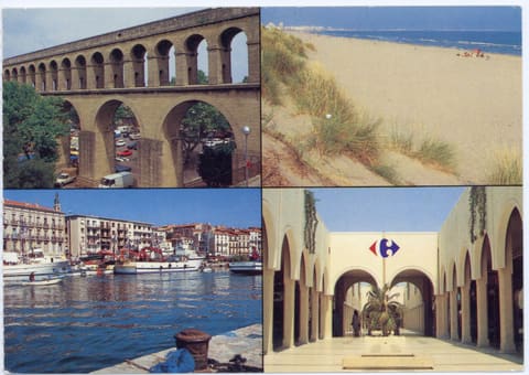Aqueduc, Centre Commercial Carrefour, Le canal de Sète, Plage du Languedoc
