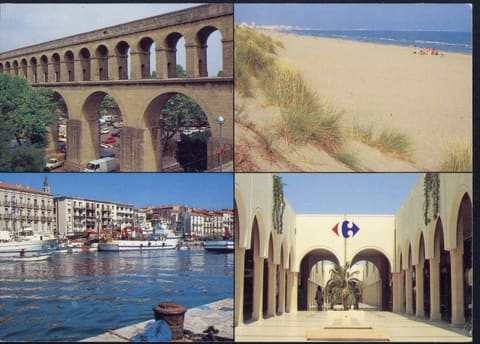 Aqueduc, Centre Commercial Carrefour, Le canal de Sète, Plage du Languedoc