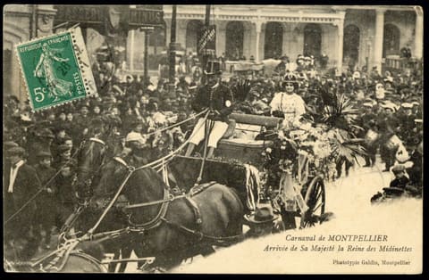 Carnaval de Montpellier, Arrivée de sa Majesté la Reine des Midinettes