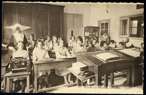 Institut des Sourds-Muets et Jeunes Aveugles, Classe des Fillettes Aveugles