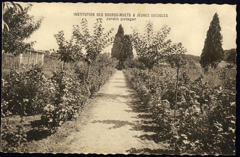 Institut des Sourds-Muets et Jeunes Aveugles, Jardin potager