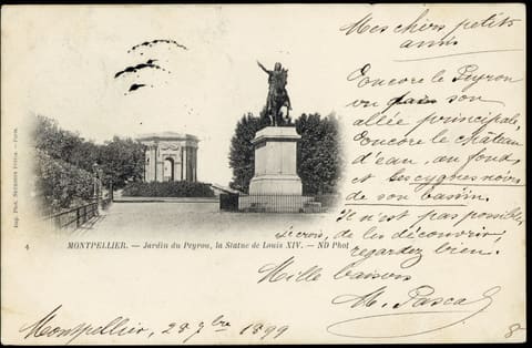 Jardin du Peyrou, la Statue de Louis x IV