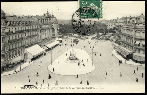 Perspective prise de la Terrasse du Théâtre