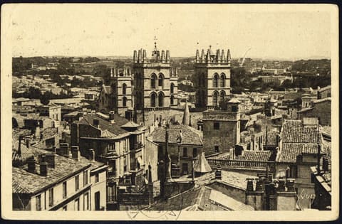 Hérault, Panorama vers la Cathédrale Saint-Pierre