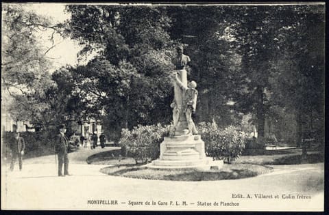 Square de la Gare P.L.M, Statue de Planchon