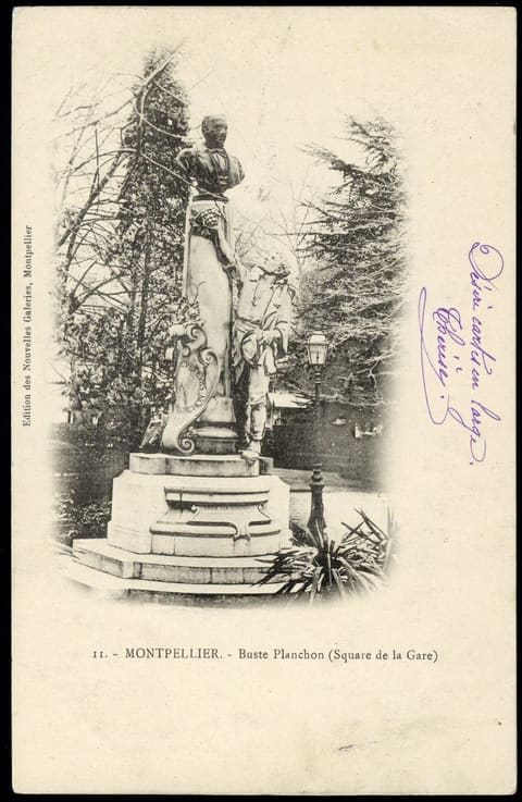Buste Planchon, Square de la Gare