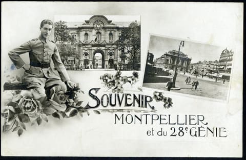 Souvenir, Montpellier et du 28ème Génie
