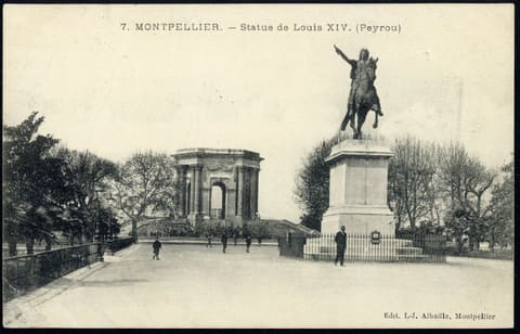 Statue de Louis x IV, Le Peyrou