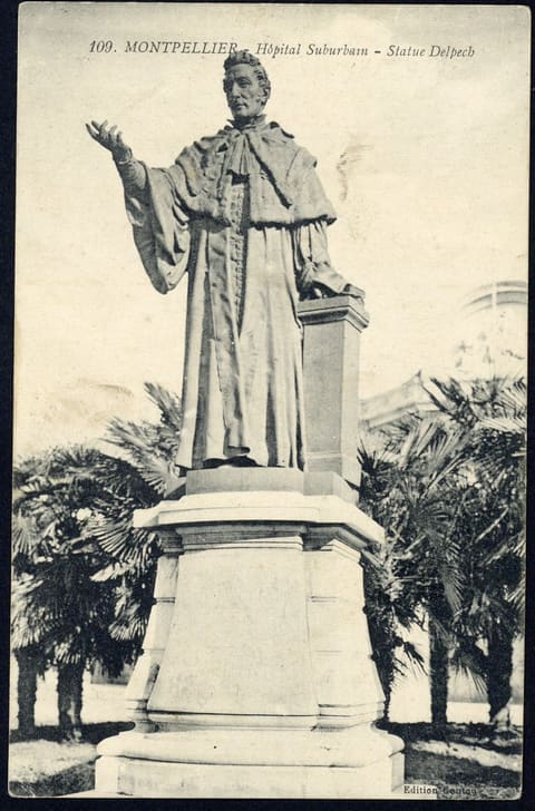Hôpital Suburbain, Statue Delpech