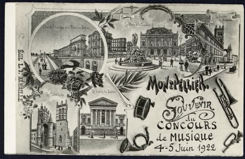 Souvenir du Concours de Musique 4-5 Juin 1922