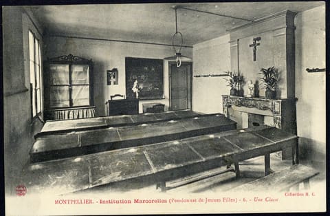Institution Marcorelles, Pensionnat de Jeunes Filles, Une Classe