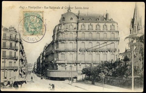Rue Nationale et Clocher Sainte-Anne, 1897