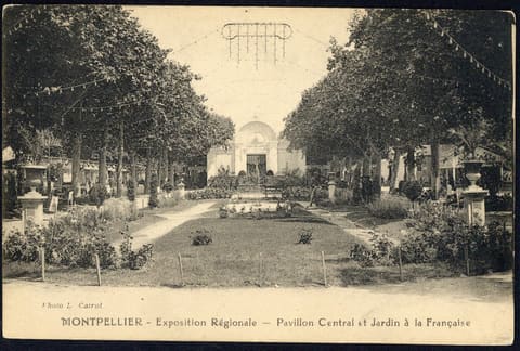 E x position Régionale, Pavillon Central et Jardin à la Française