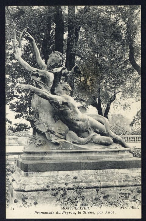 Promenade du Peyrou, la Sirène, par Aubé