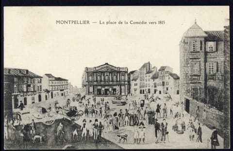 La Place de la Comédie vers 1815