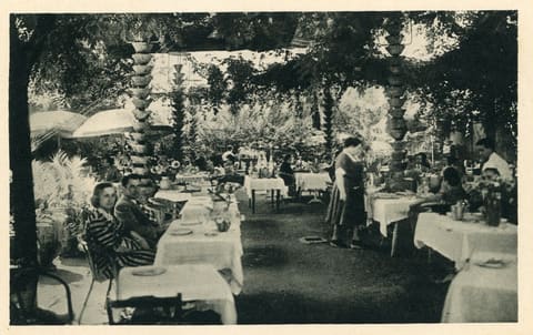 Restaurant "Chez Nenette", 6 rue de Verdun, Montpellier, le jardin d'été