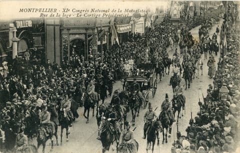 X Ie Congrès national de la Mutualité, Rue de la Loge, Le Cortège Présidentiel