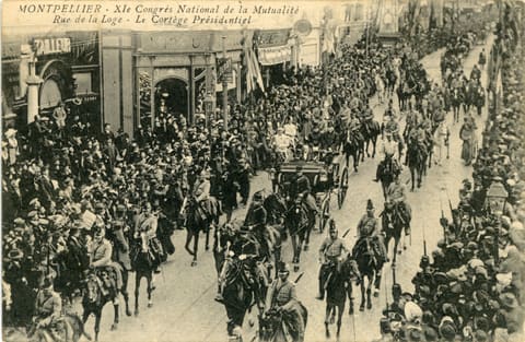 X Ie Congrès national de la Mutualité, Rue de la Loge, Le Cortège Présidentiel