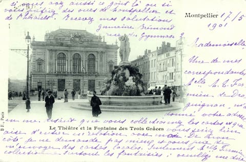 Le Théâtre et la Fontaine des Trois Graces
