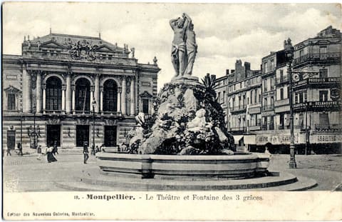 Le Théâtre et la Fontaine des 3 grâces
