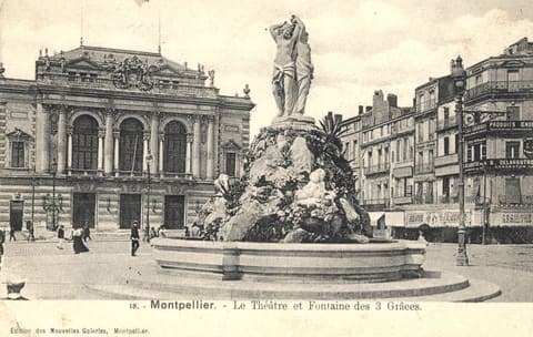 Le Théâtre et la Fontaine des 3 Graces