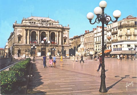 La Place de la Comédie, le Théâtre et la Fontaine des Trois Graces