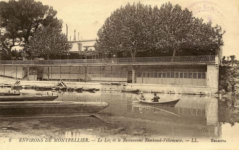 Environs de Montpellier Le Lez et le Restaurant Rimbaud-Villeneuve