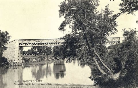 Passerelle sur le Lez