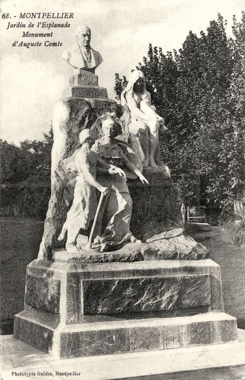 Jardin de l'Esplanade Monument d'Auguste Comte