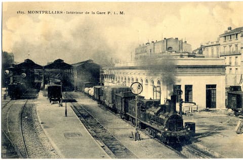 1825, Montpellier Intérieur de la Gare PLM