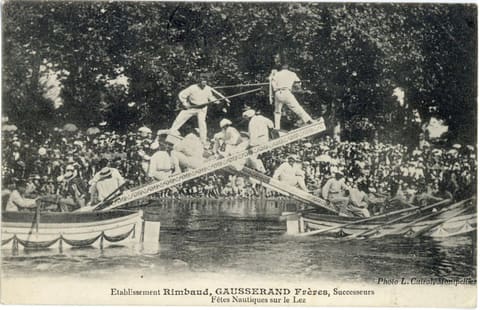 Etablissement Rimbaud, Gausserand Frères Successeurs Fêtes Nautiques sur le Lez