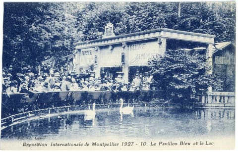 E x position Internationnale de Montpellier 1927, Le Pavillon Bleu et le Lac