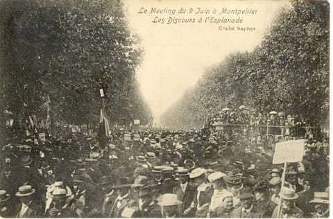 Le Meeting du 9 Juin à Montpellier Les Discours de l'Esplanade