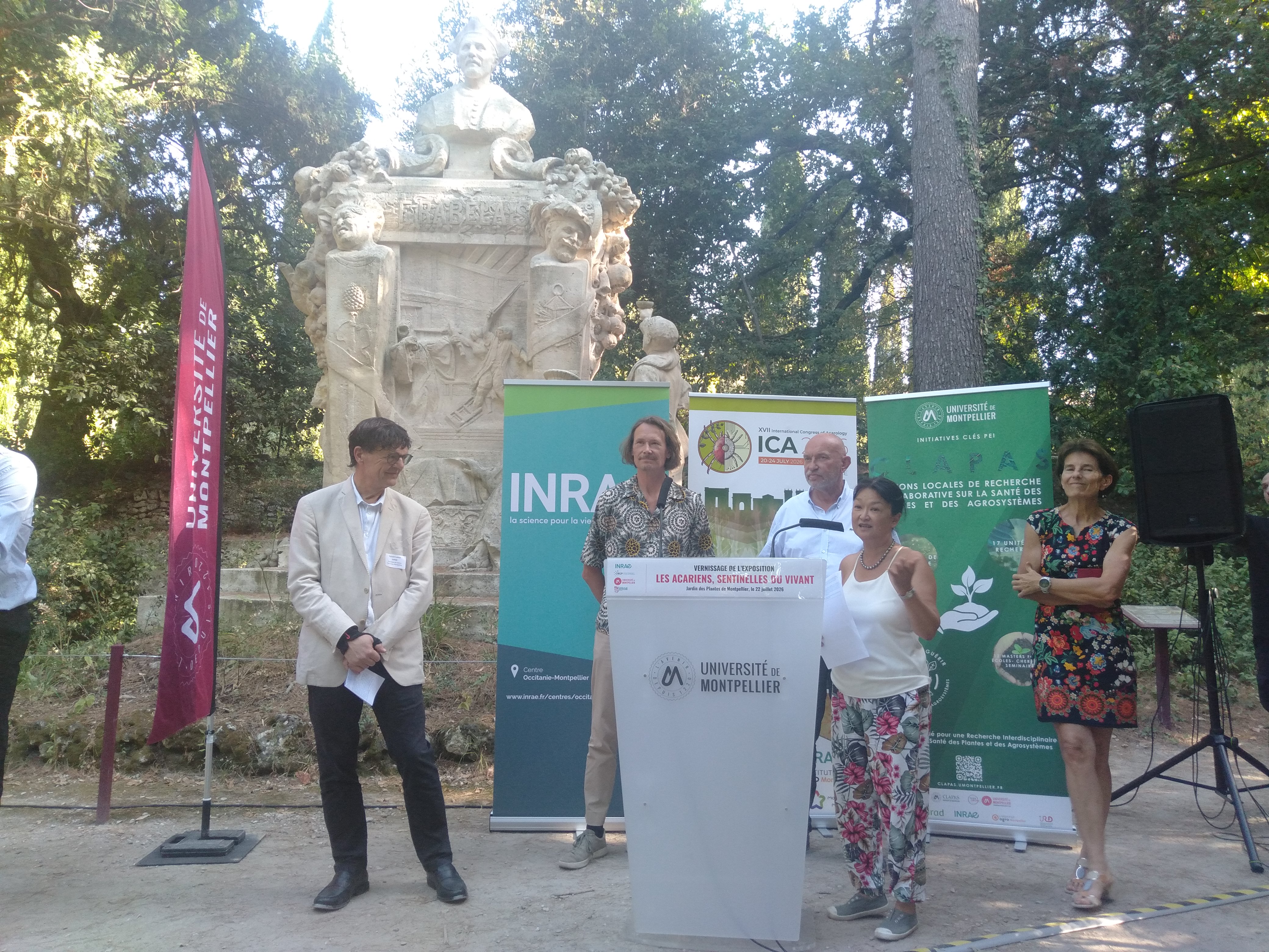 Inauguration de l’Exposition Les acariens, sentinelles du vivant, Jardin des Plantes, Montpellier (c) Fatma Alilate