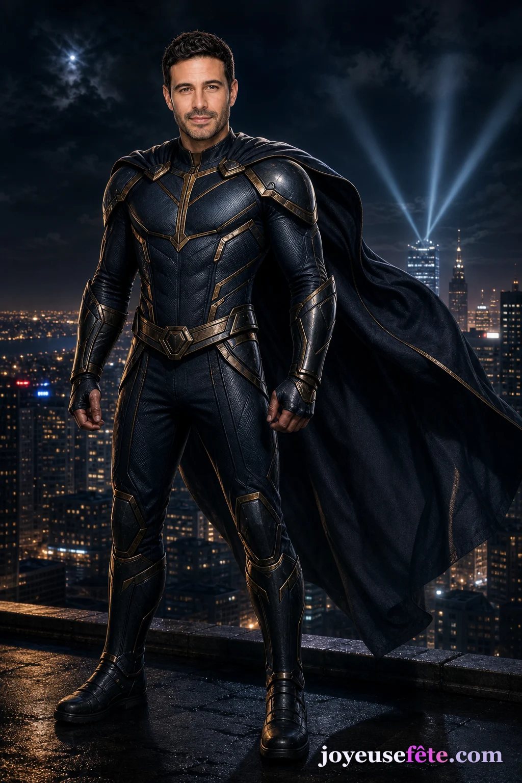 Portrait personnalisé transformé en super-héros de cinéma