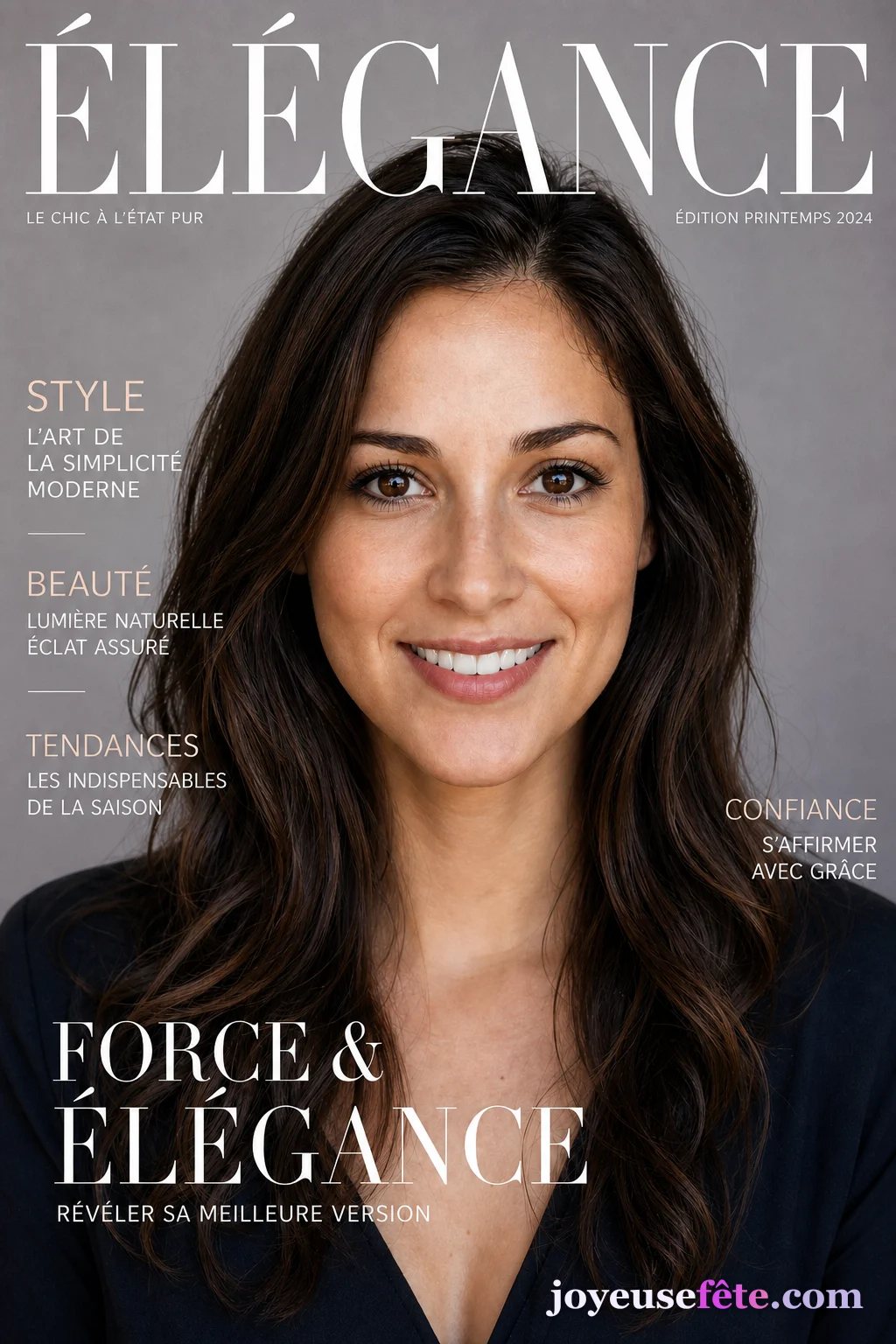Portrait personnalisé mis en couverture de magazine
