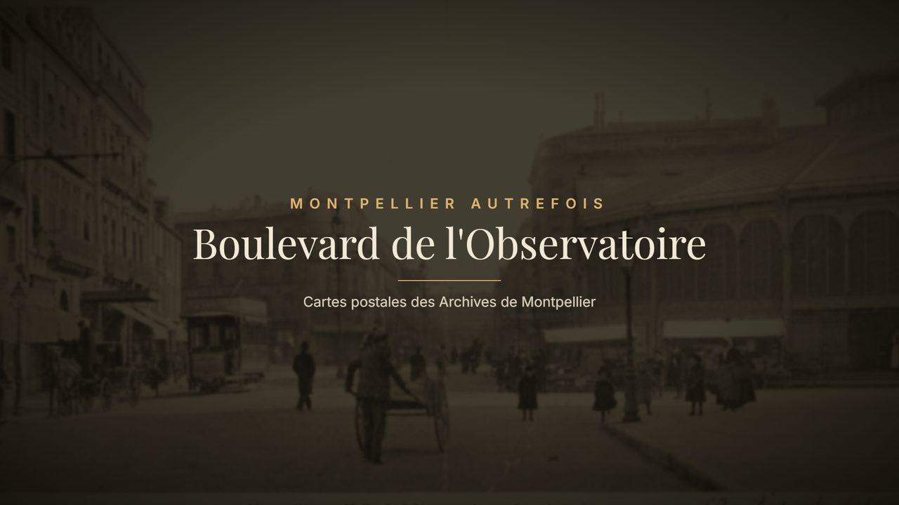 Boulevard de l'Observatoire autrefois