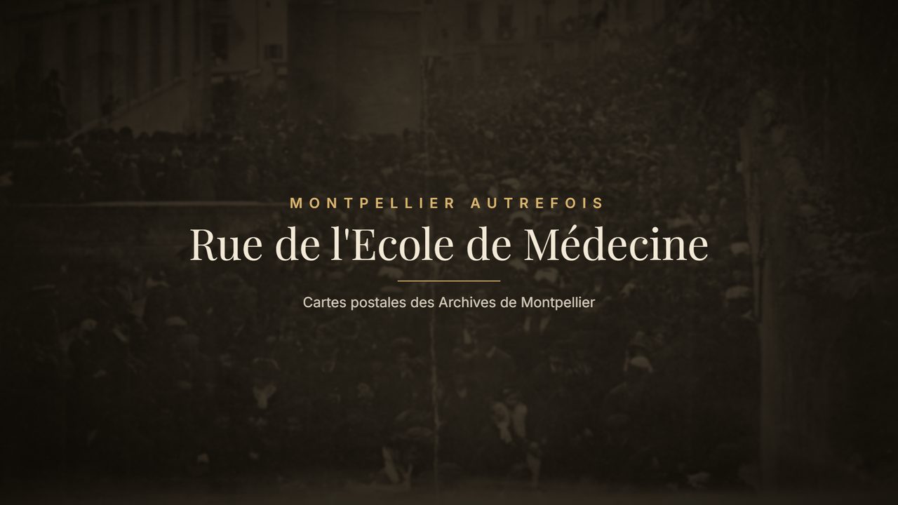 Rue de l'Ecole de Médecine autrefois