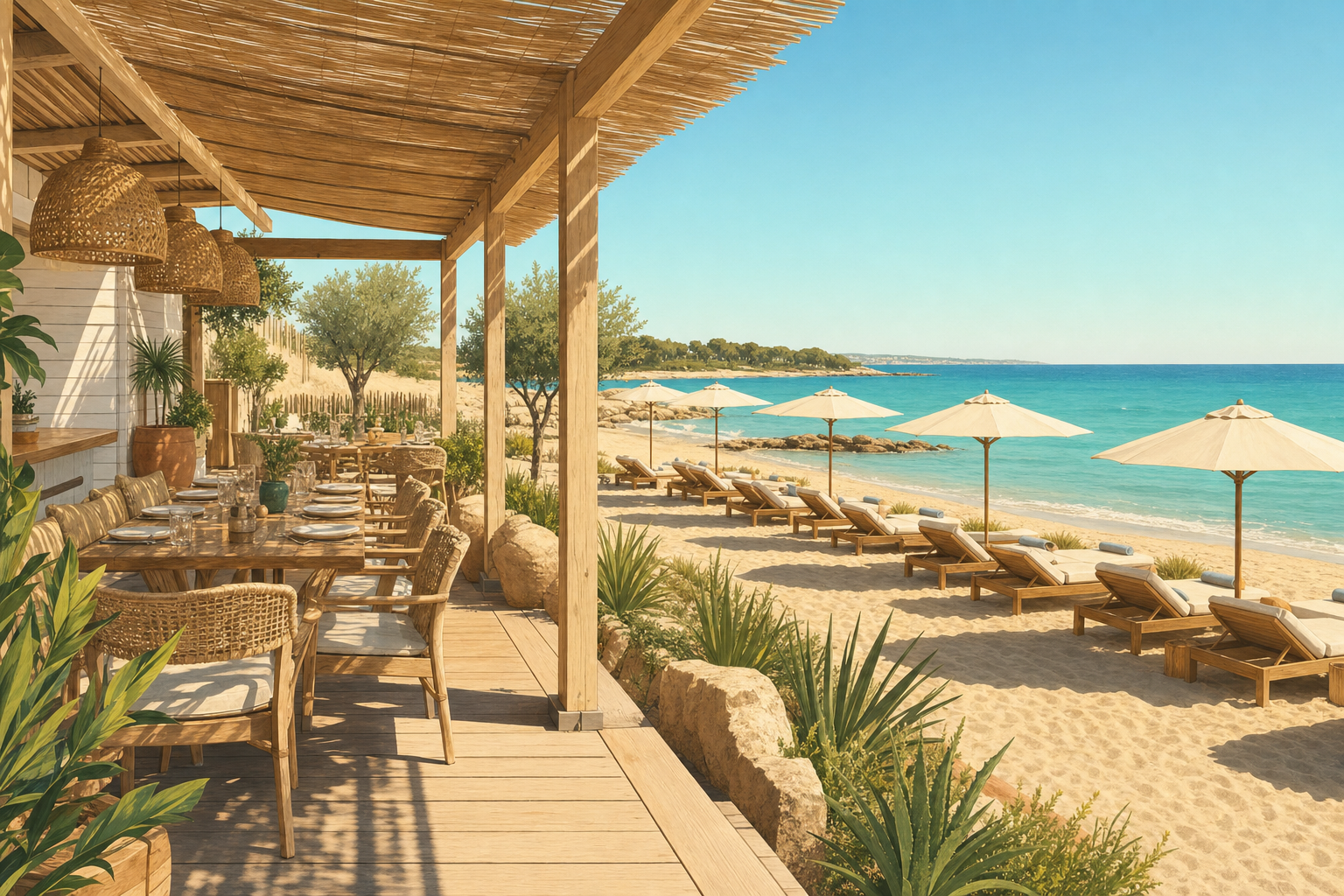 Les meilleures paillotes & plages privées où déjeuner près de Montpellier