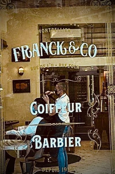 franck coiffeur barbier Foch — Écusson